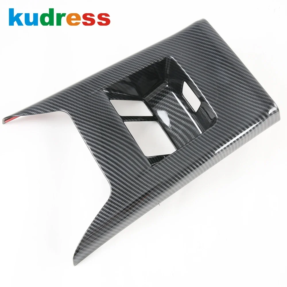 Carbon Car Interior Rear Seat Air Vent Outlet Cover Trim For Mitsubishi Pajero/Montero/Shogun sport 2019-2022 2023 2024 2025