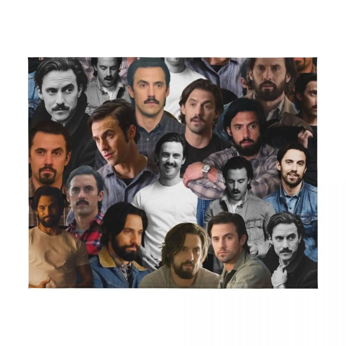 Milo Ventimiglia صورة مجمعة رمي بطانية هدية شخصية الأرائك الزخرفية متعددة الأغراض رقيقة البطانيات #2