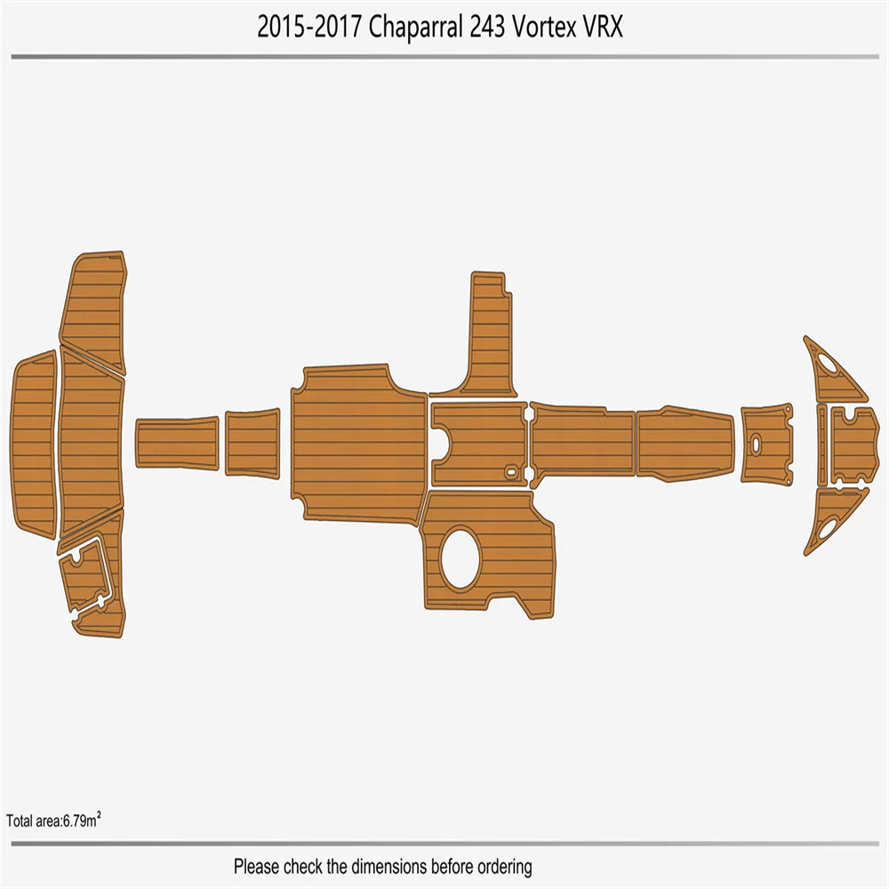 

2015-2017 Chaparral 243 Вихревой кокпит, бант на платформе для плавания, 1/4 дюйма, 6 мм, пол из пенопласта EVA