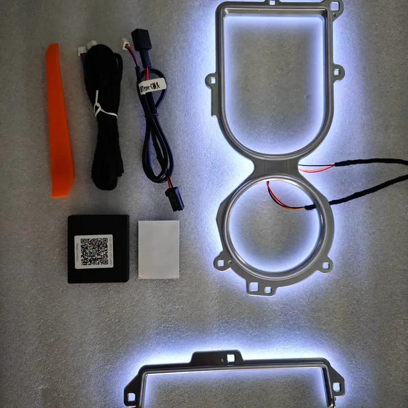 Car LED Central Cup Holder Lights Interior Decorative Lamp Atmosphere Ambient Light For Toyota sienna 2020 2022 2023 2024