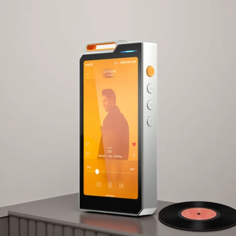 HiBy R4 ES9018Q2M * 4 Android12 Leitor de música HiFi MP3 Áudio Bluetooth WiFi DSD256 MQA 16x USB DAC fone de ouvido AMP 11hr 4.7 ''OPA1652