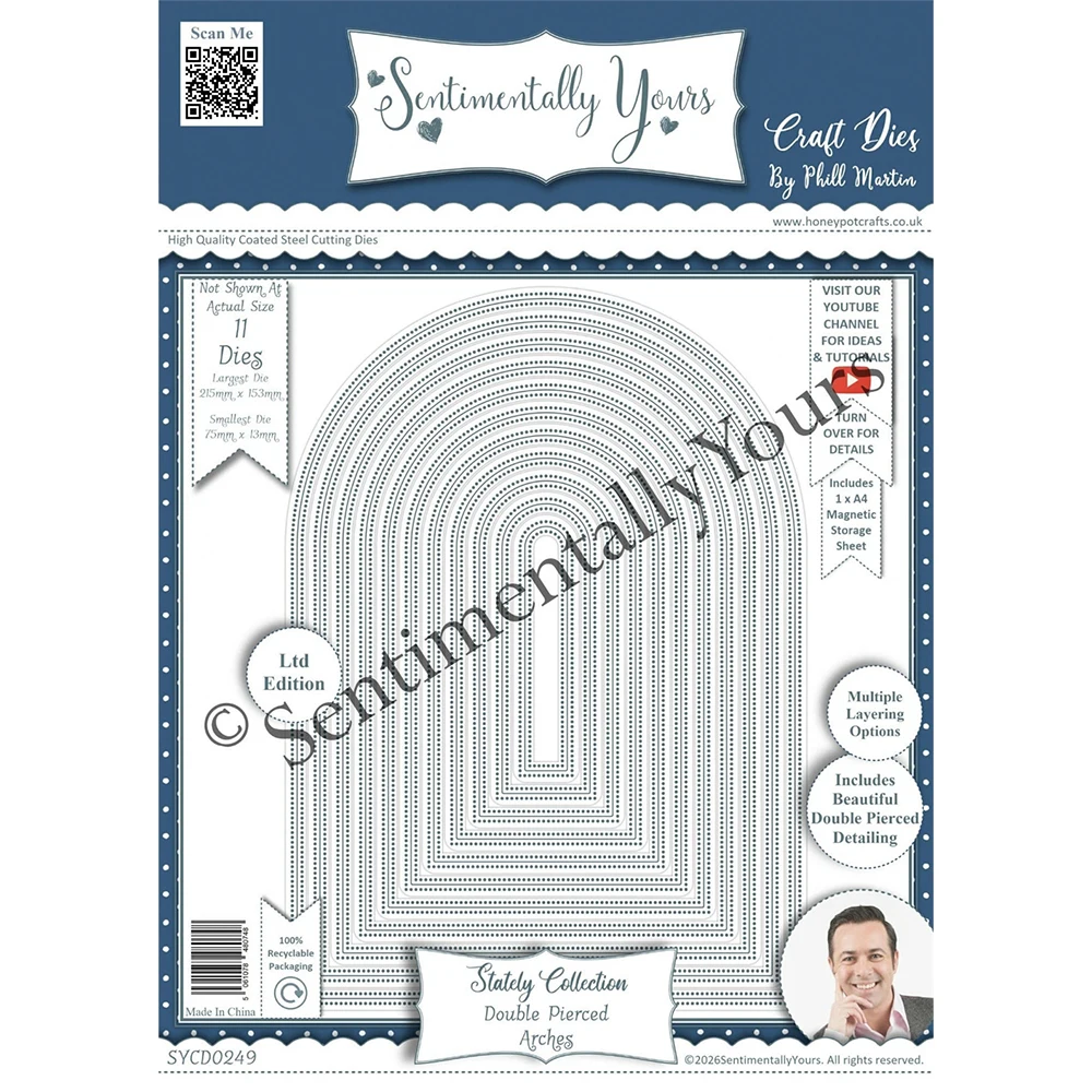 Rectangles A4 Metal Cutting Dies 2026 February Essential Sentimentally Yours Stamps Dies DIY Scrapbooking Card Decor Album Mold