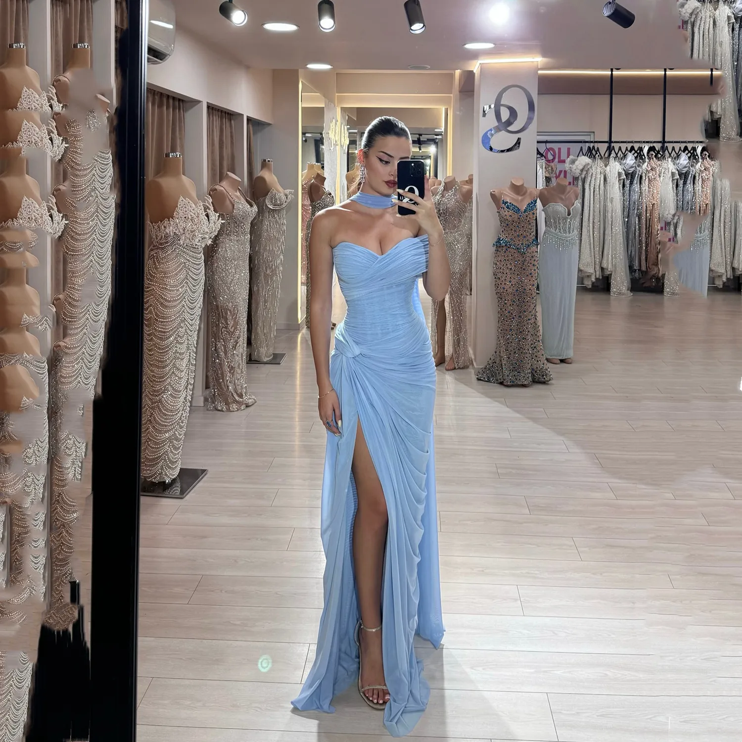 

Aileen فساتين سهرة Prom Dress Chiffon Women Evening Dress Mermaid Womens Dresses for Special Occasions Платье Вечернее Party