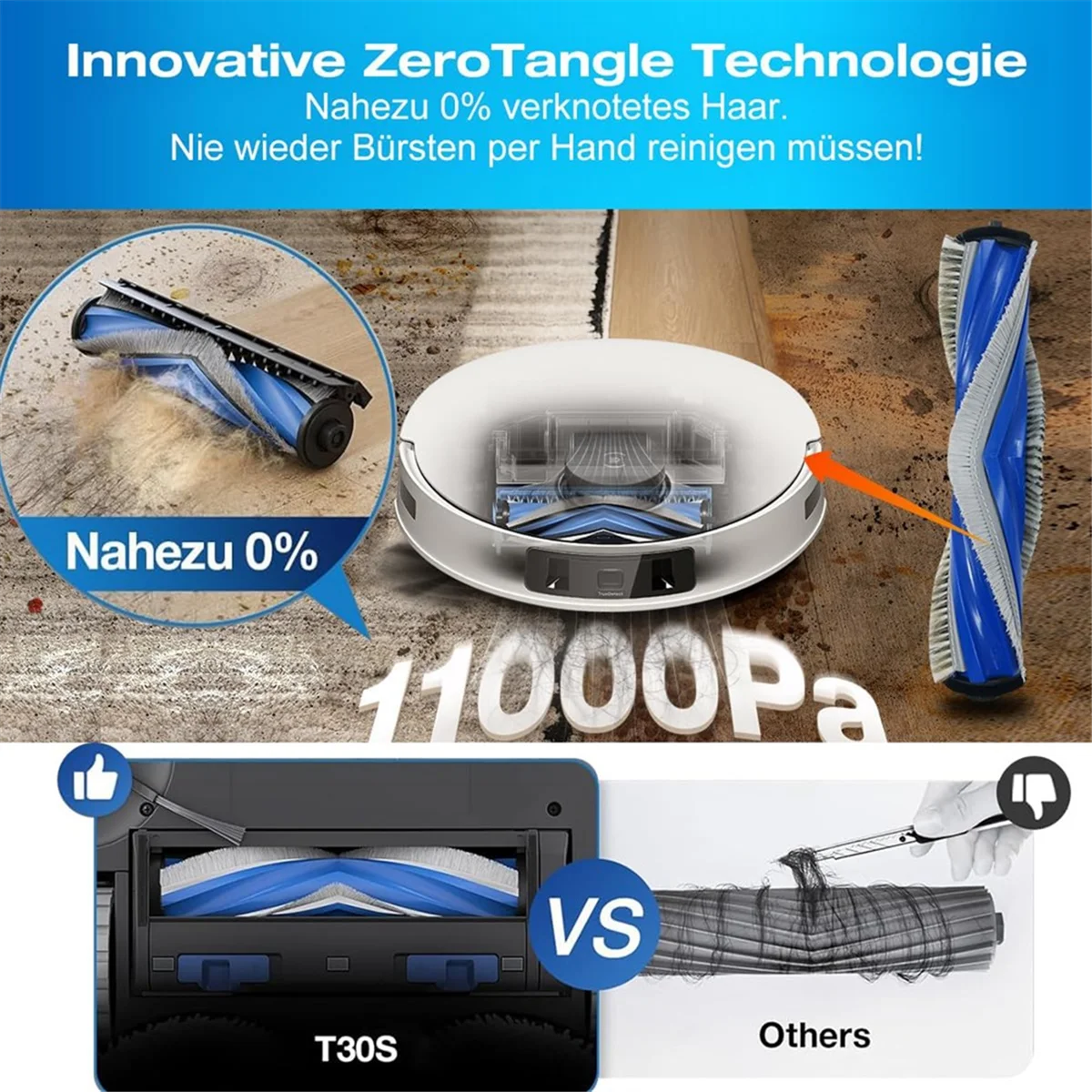 T30S 로봇 진공 청소기 용 FZFZ 교체 부품 메인 사이드 브러쉬 HEPA 필터 걸레 패드 먼지 봉투