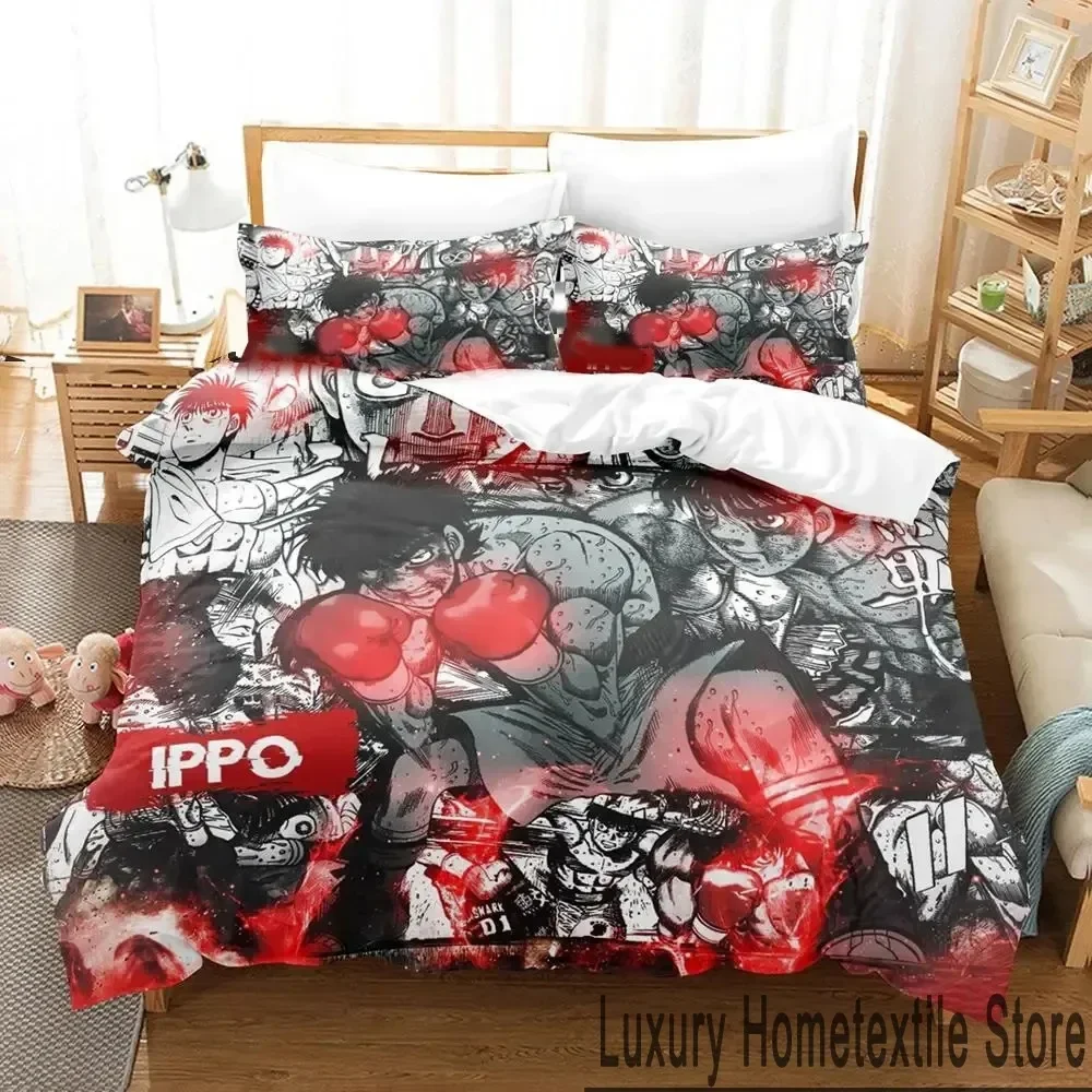 

Файтинг дух хаджим без Ippo постельное белье с аниме набор для мальчиков девочек двойной Королевский размер пододеяльник наволочка кровать для мальчиков для взрослых