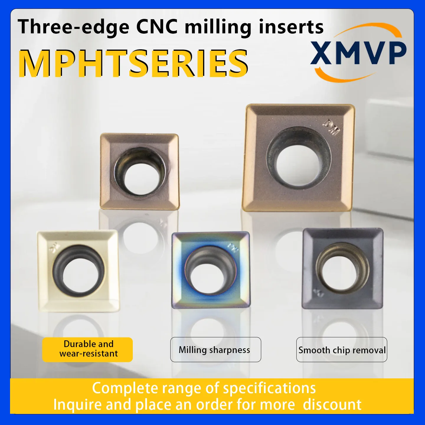 

CNC milling insert three sides MPHT060304mpht080305MPHT120408 - DM steel stainless steel blade