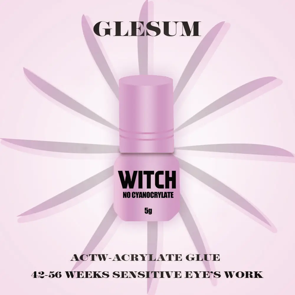 Glesum  Fast Drying Strong False Eye Lash Extension Glue Adhesive Retention 8-9 Weeks Low Smell Mink Eyelash Glue