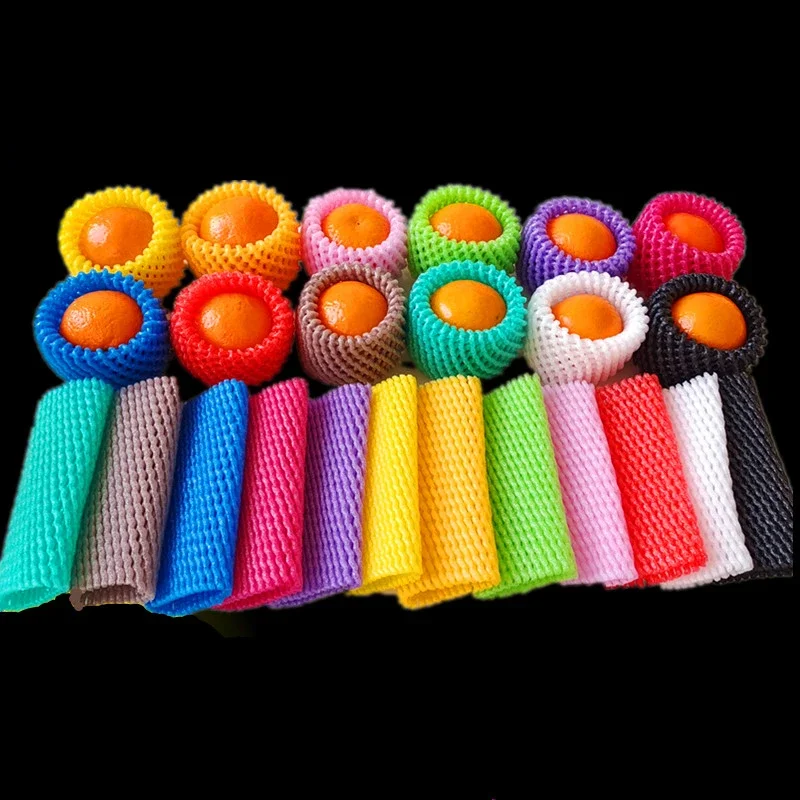 Colour Fruit Protective Net Cover Thickening Elastic Force Transport Collision Prevention Packing Net Tangerine Peach Foam Net