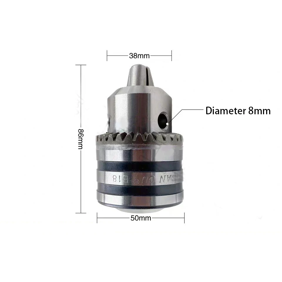 1 piece B18 drill chuck 3-16mm light iron shell drill chuck lathe accessories with chuck key