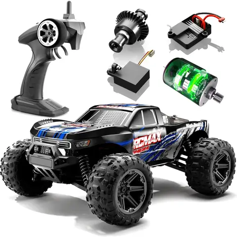 1:16 85 km/h eller 50 km/h 4WD RC-bil med LED-fjärrkontroll, höghastighetsdrift, monster 4x4-lastbil för barn vs Wltoys 124017-leksaker 8 best sales RC-bilar 50 km/h - №7