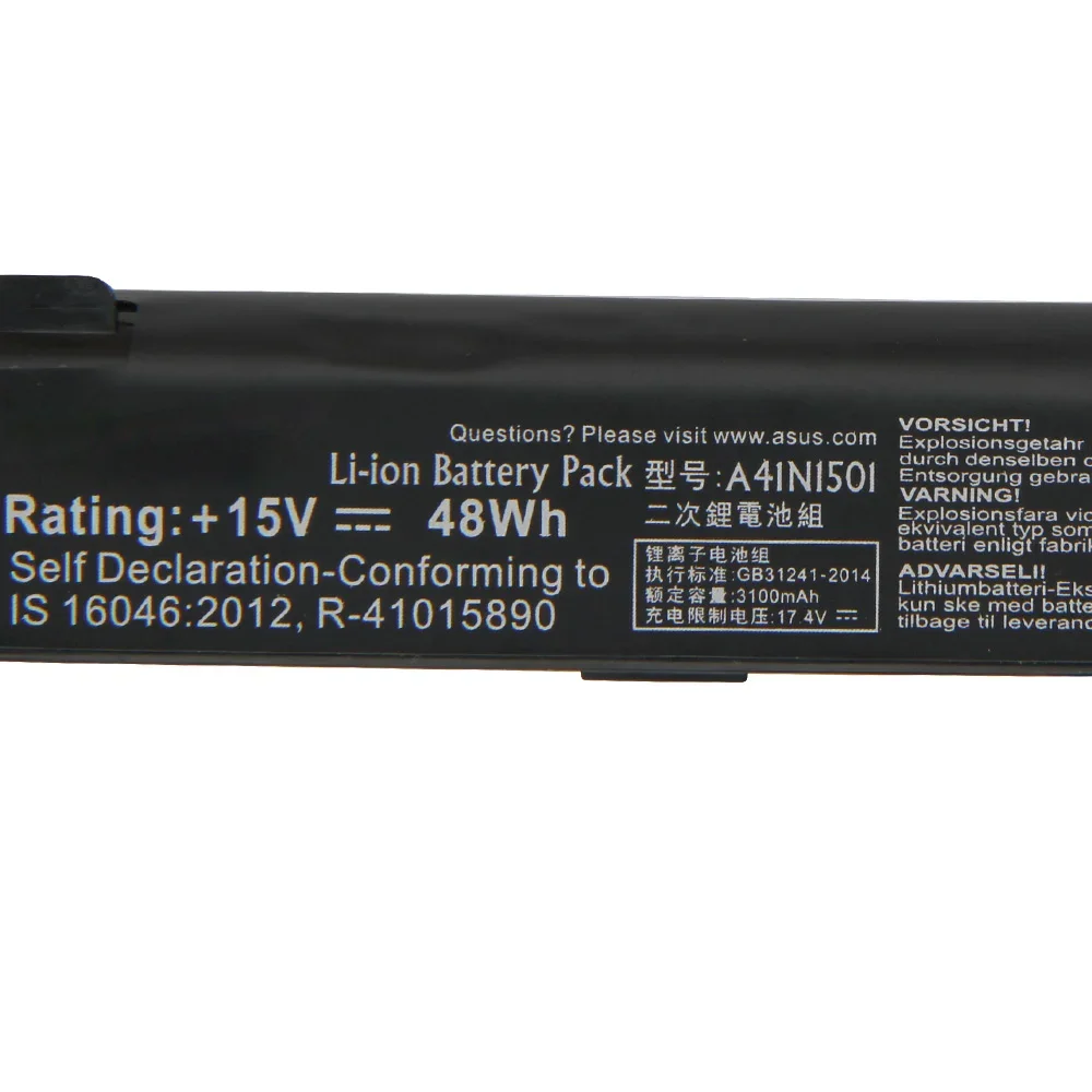 Batería de repuesto Original A41N1501 A41LK9H para ASUS N552V N552VW N752 N752V N752VW GL752VW GL752V CA