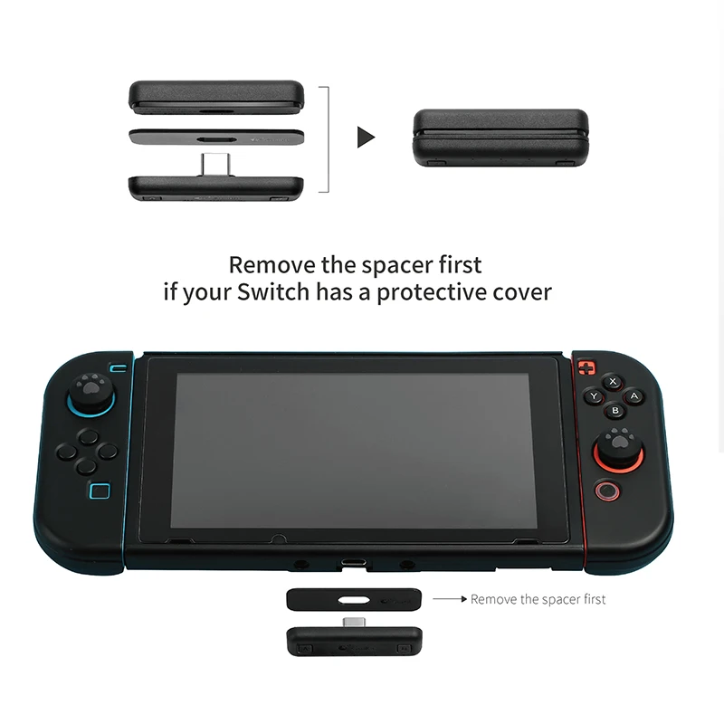 GuliKit NS07 بلوتوث محول الصوت اللاسلكي الطريق الهواء نوع-C الارسال لنينتندو سويتش NS OLED PS4 PS5 ملحقات الكمبيوتر