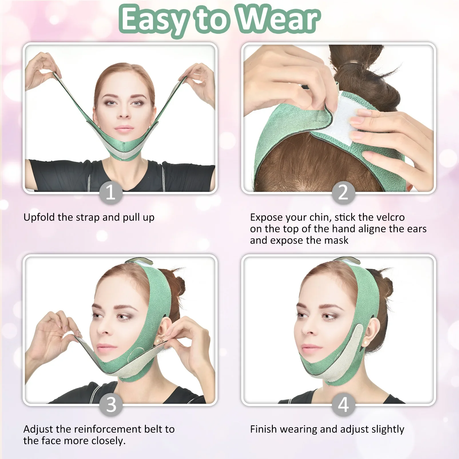 Breathable V Face Band Cheek Lift Up Face Thin Mask Reduce Double Chin V-Line Shaping Bandage Anti Wrinkle Face Bandage