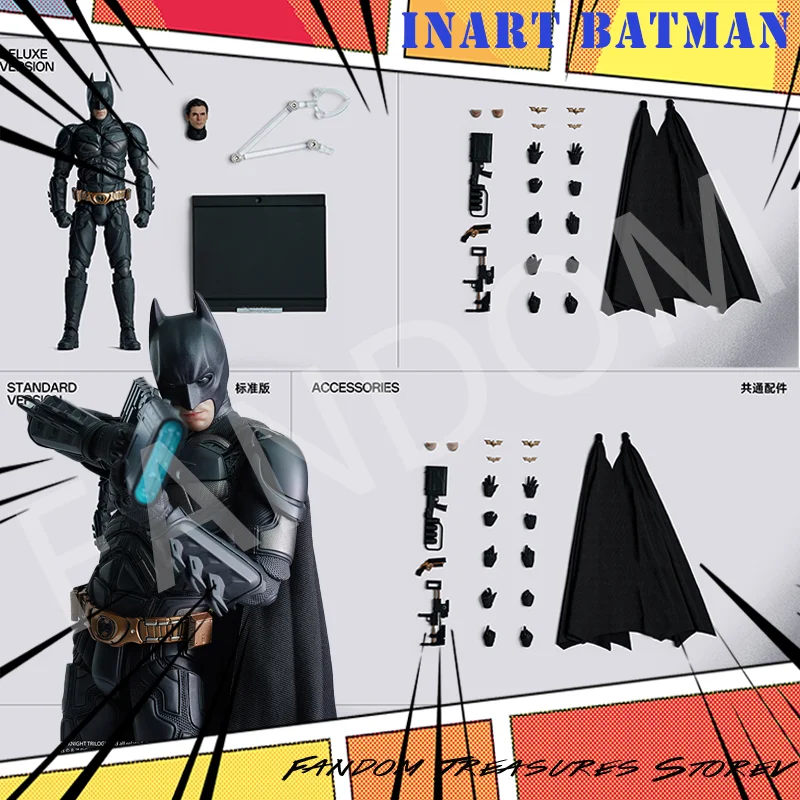 

INART 1/12 Men Soldier Batman Christian Bale The Dark Knight Rises Eternal Fight Hero 6Inch Action Figure Model Best Collection