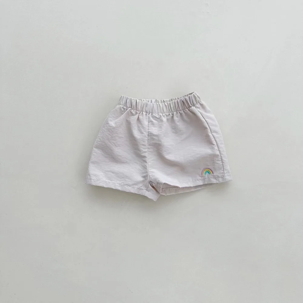 Shorts respirants de style coréen pour enfants, vêtements pour enfants, document solide, garçons et filles, été frais, tout match, mode, nouveau, 2024