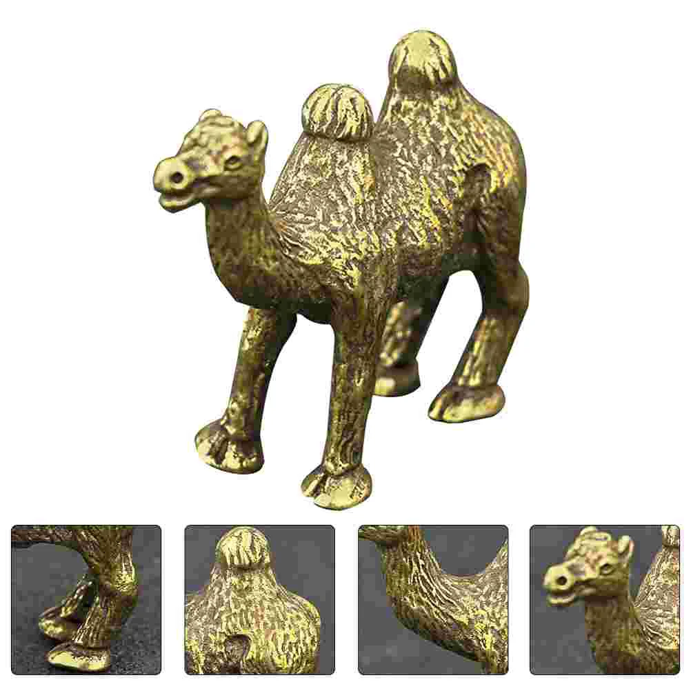 Camel Ornaments Marvelous Decoration Mini Copper Manual Home Statue Figurine Shape Adornment