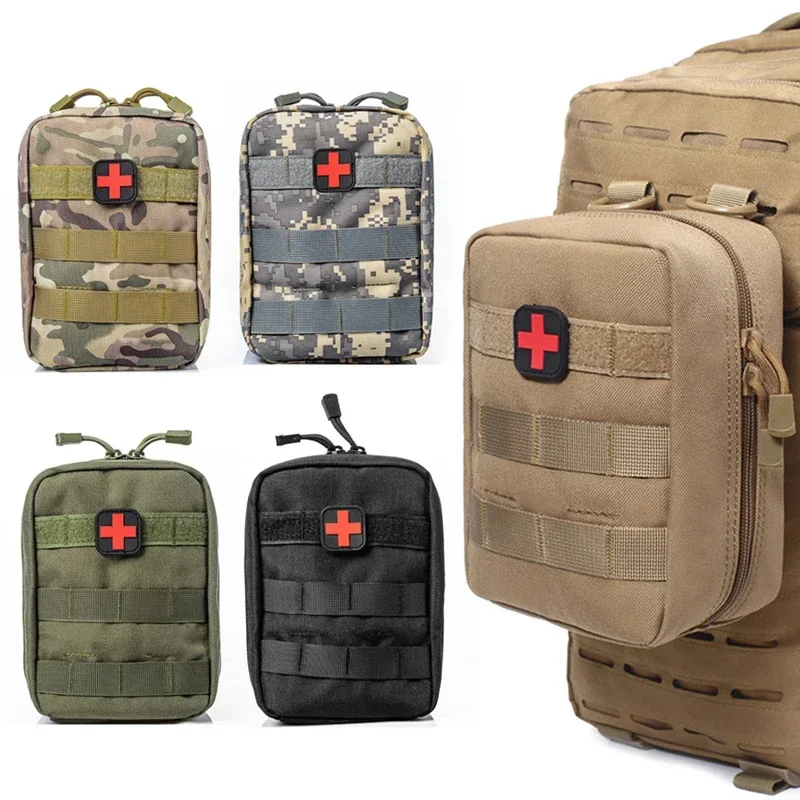 Outdoor Molle Tactical First Aid Kits Medical Bag Emergency Hunting Car Emergency Camping Survival Tool EDC Pouch First Aid Kits