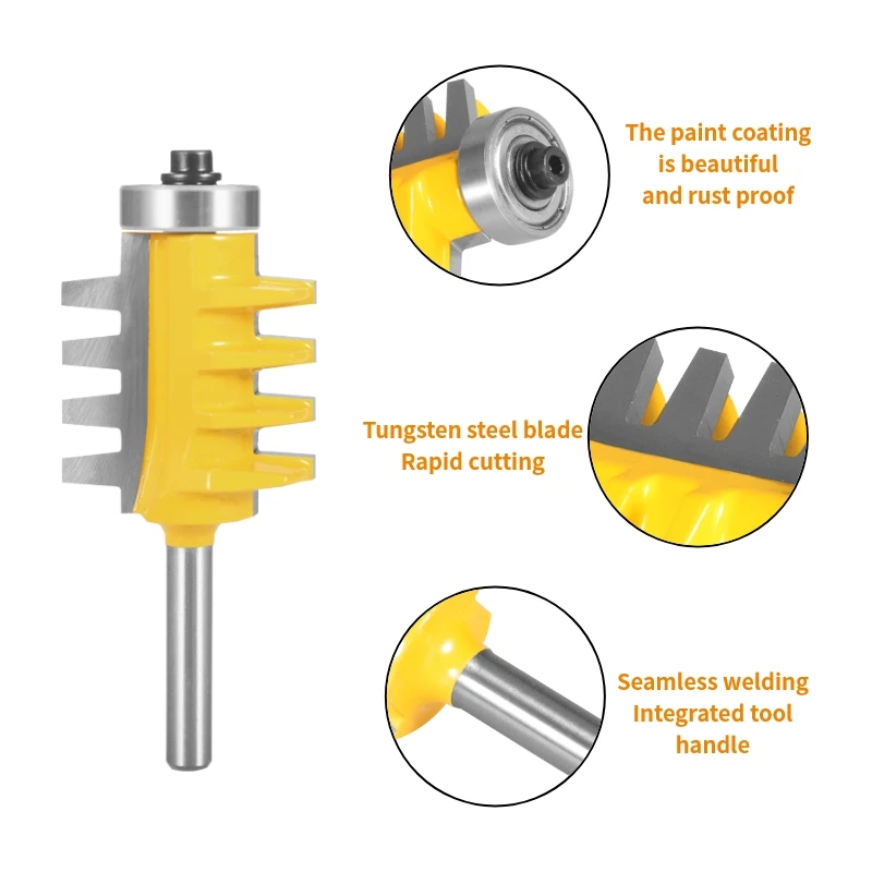 NXWIND 6MM 6.35MM 8MM 12MM 12.7MM Shank Joint Bit Router Bit Woodworking Milling Cutter For Wood Bit Face Mill End Mill