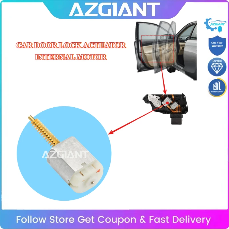 

AZGIANT для Hyundai Santa Fe 2007-2024 двигатель управления дверным замком автомобиля 4-ДВЕРНЫЙ универсальный двигатель большой крутящий момент прочный