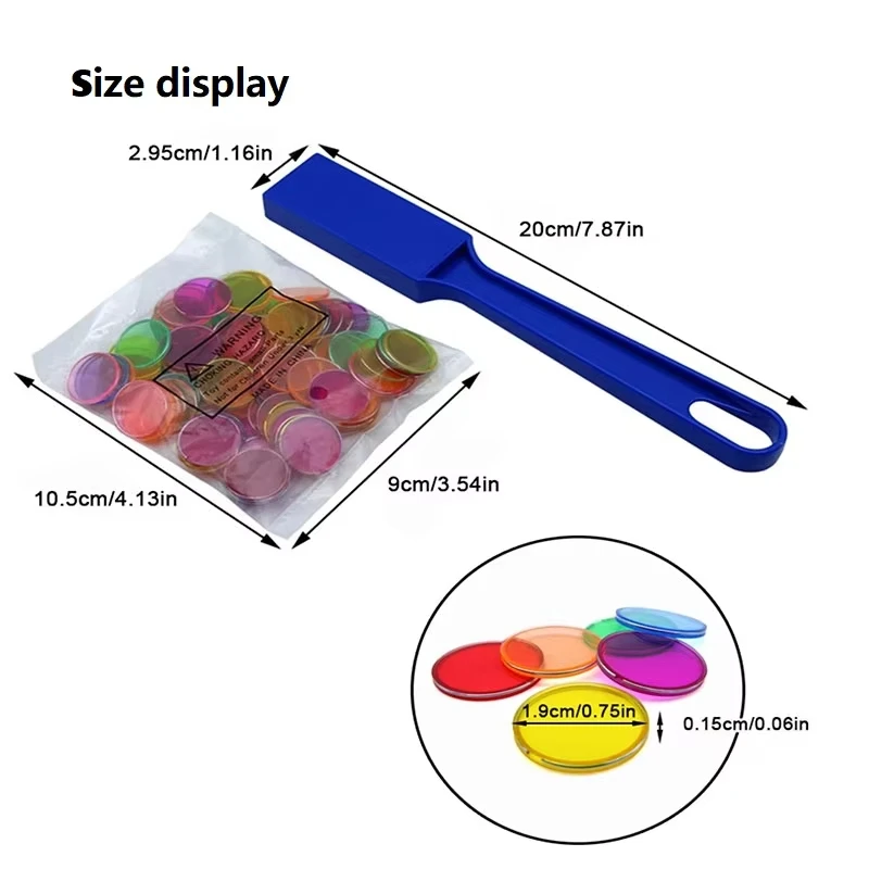 Montessori Magnetic Bingo Chips Wands Games Color Counting Sorting Learning Magnetic Toy Children Teaching Aids Educational Toys