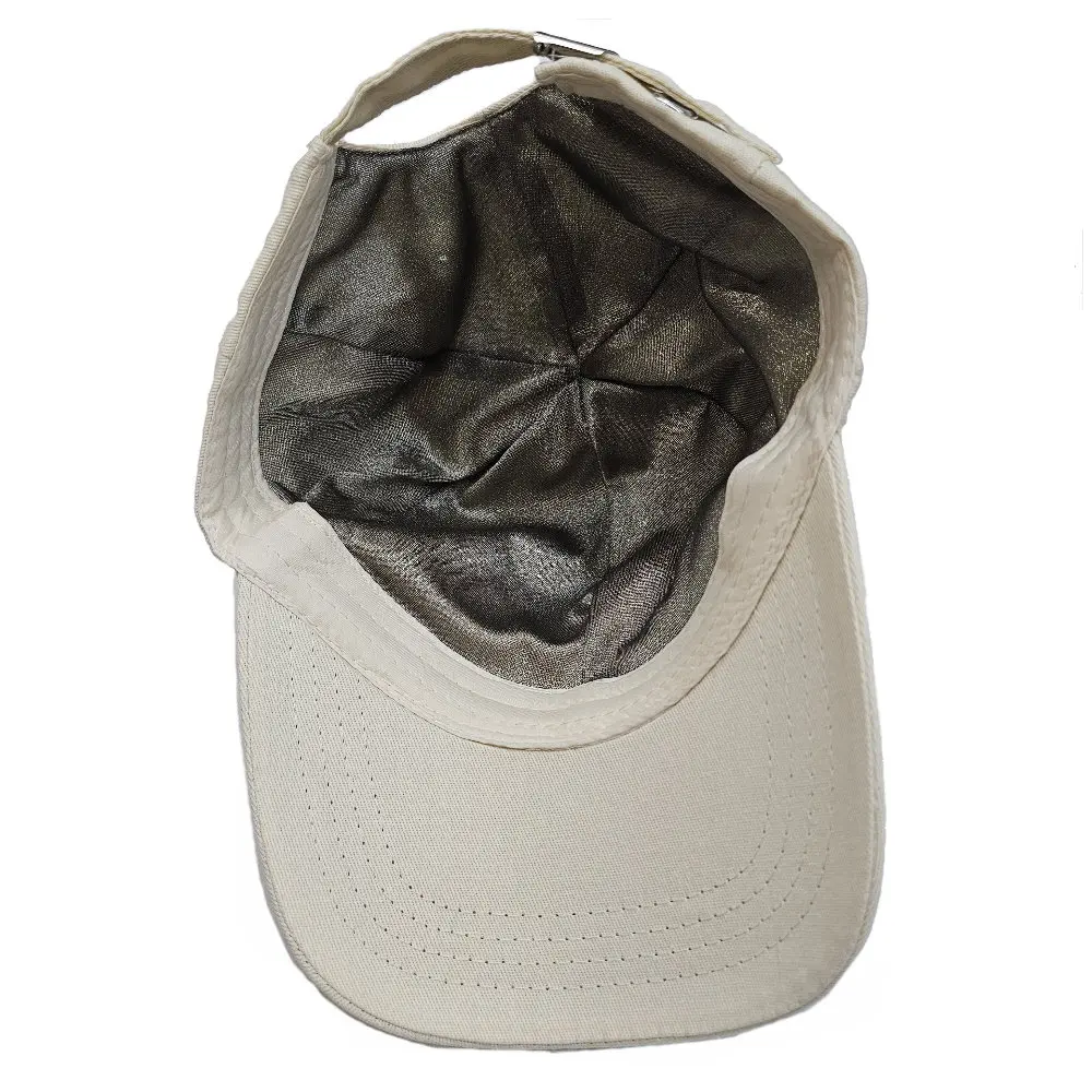 EMF Shielding anti 5g radiation Faraday Baseball Cap By silver fabric