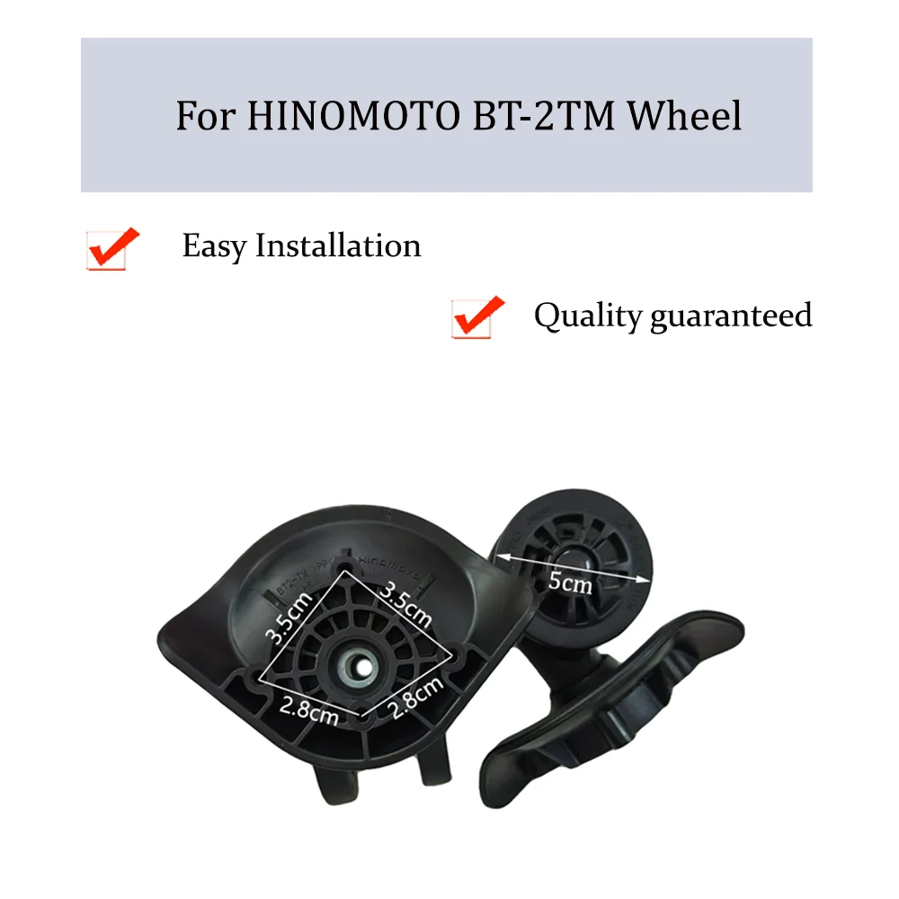 For HINOMOTO BT-2TM Universal Wheel Replacement Trolley Case Luggage Pulley Silent Smooth Shock Absorbing Accessories Wheels