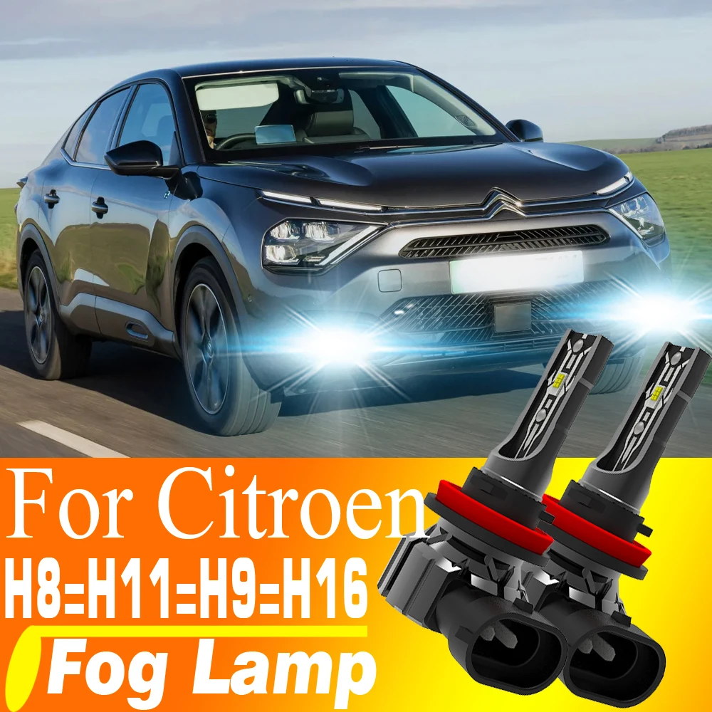 

2 шт. светодиодные противотуманные фары H8 H11 H16 H9 Turbo Diode Lamp Canbus для Citroen C1 C3 C4 C5 C6 Berlingo Dispatch DS4 C-Zero