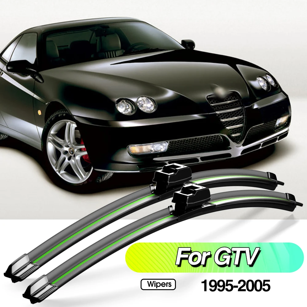 For Alfa Romeo GTV 916 1995-2005 2pcs Front Windshield Wiper Blades Windscreen Window Accessories 1996 1998 2002 2003 2004