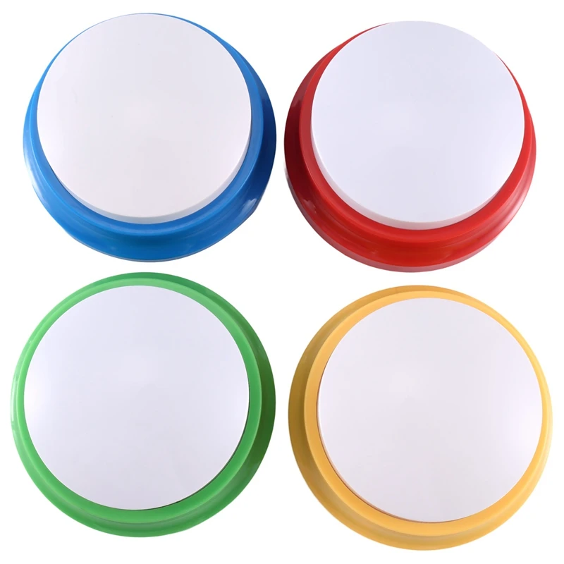 4PCS Pet Sound Box Recordable Talking Dog Button Voice Recorder Talking Toy For Pet Training Tool Squeeze Box Dog Toys