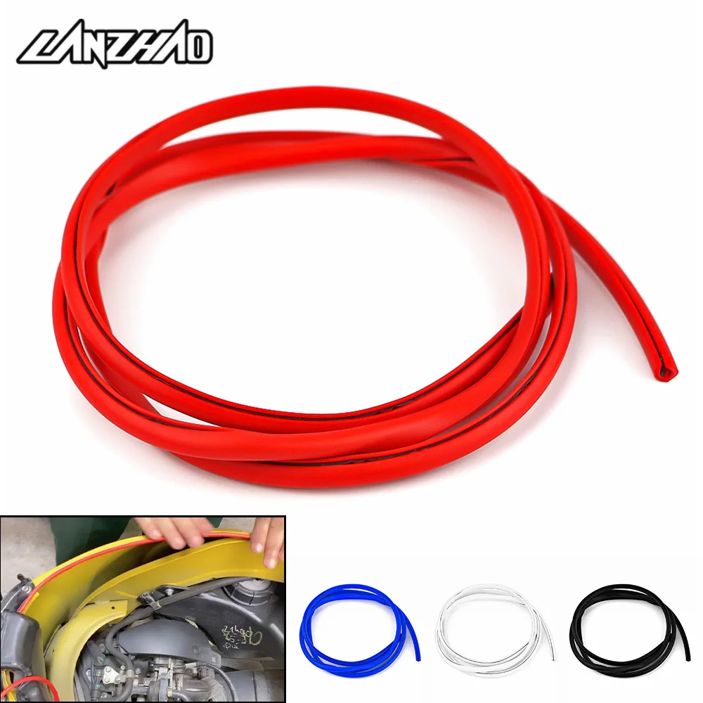 Motorcycle Seat Buffer Rubber Line U-box Trim Strip for VESPA GTS LX SPRINT PRIMAVERA S 50 125 150 300 Yamaha XMAX Scooters