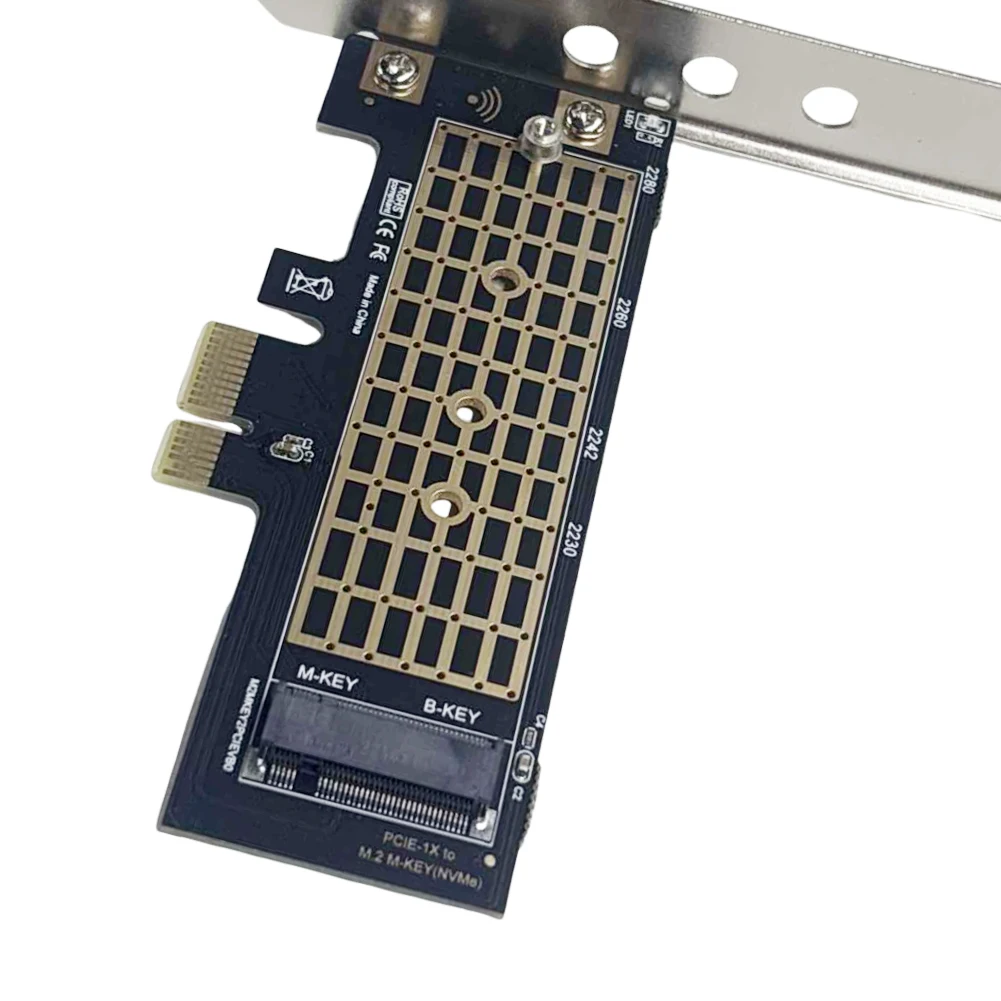 Scheda Adattatore M.2 NVME a PCIe 3.0 X1 8Gbps, Scheda di Espansione SSD PCIE X1, Adattatore M.2 NVME a PCIe 3.0 X1 per PC Desktop