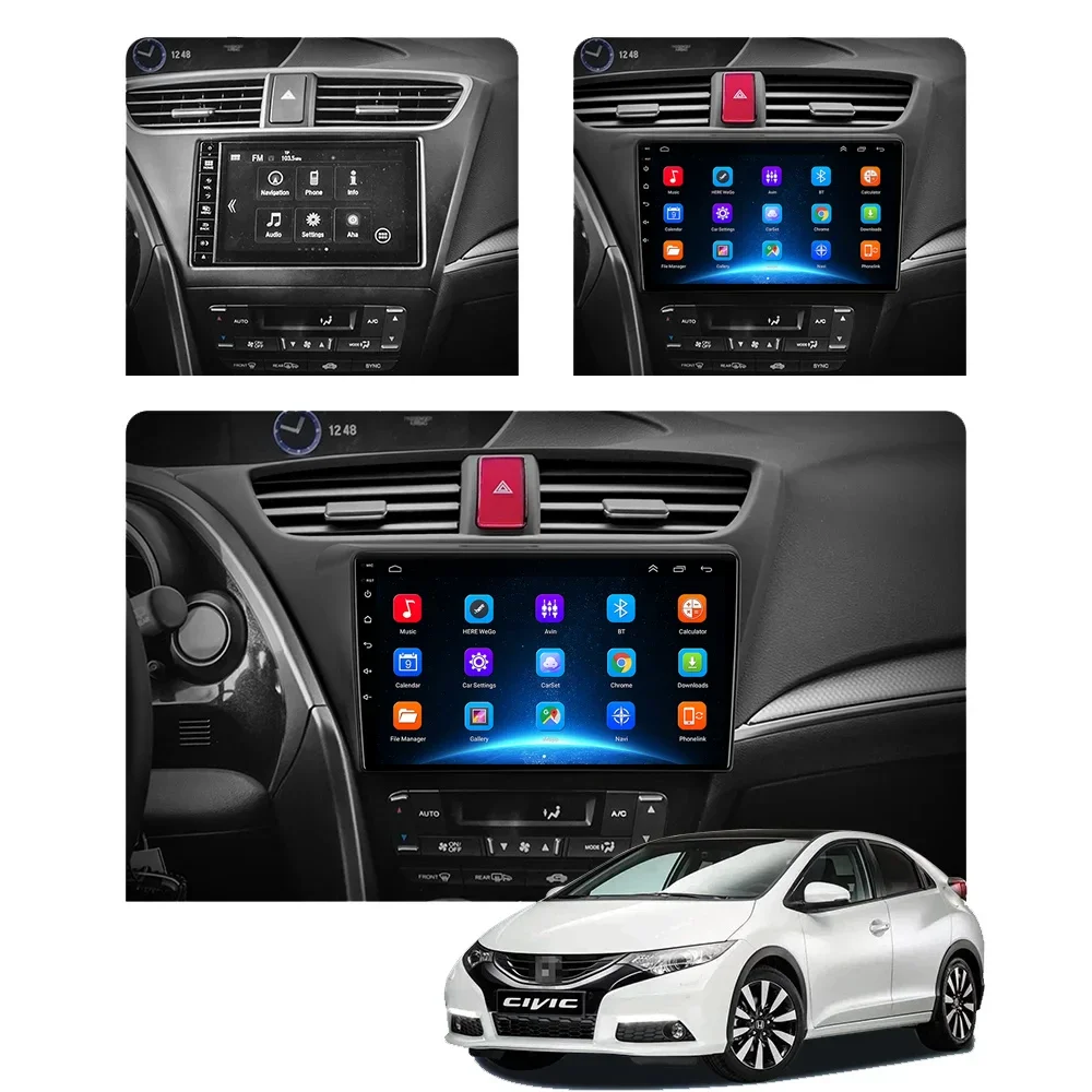 For Honda CIVIC Hatchback 2012 2013 2014 2015 -2017 Android Car Stereo Radio Multimedia Video Player Navigation GPS Head Unit