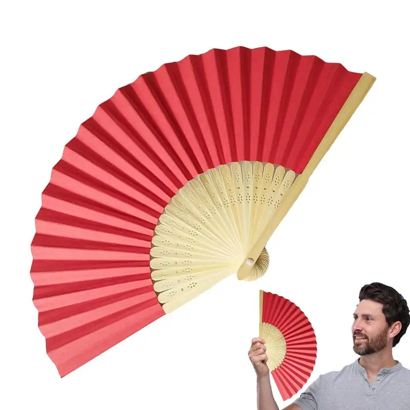 Vintage Folding Fans Handheld Chinese Japanese Silk Elegant Retro Hand Fan Elegant Retro 8Inch Silk Folding Fan For Women Girls