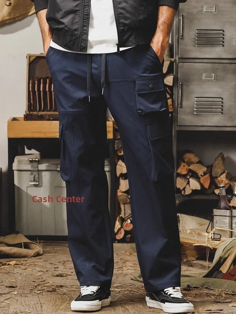 

Большой размер, американская рабочая одежда, брюки, мужские свободные прямые брюки, повседневные брюки для отдыха на открытом воздухе, Multi ket