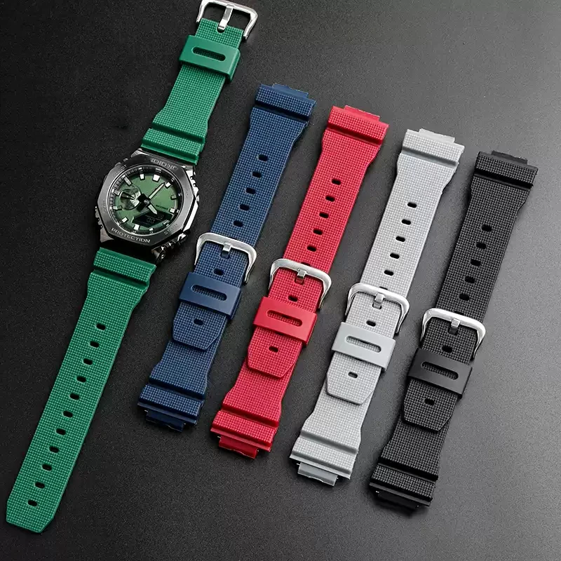 Watch Band For Casio G-Shock GM-2100 GM-S2100 GA-2100 GM-5600/GA5600 silicone men's sports waterproof Watch accessories strap