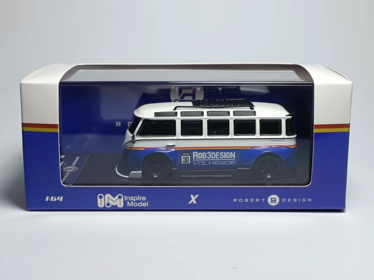 Insprie Modell 1:64 t1 Kombi Robert Design Rothmas No30 Druckguss Modell auto