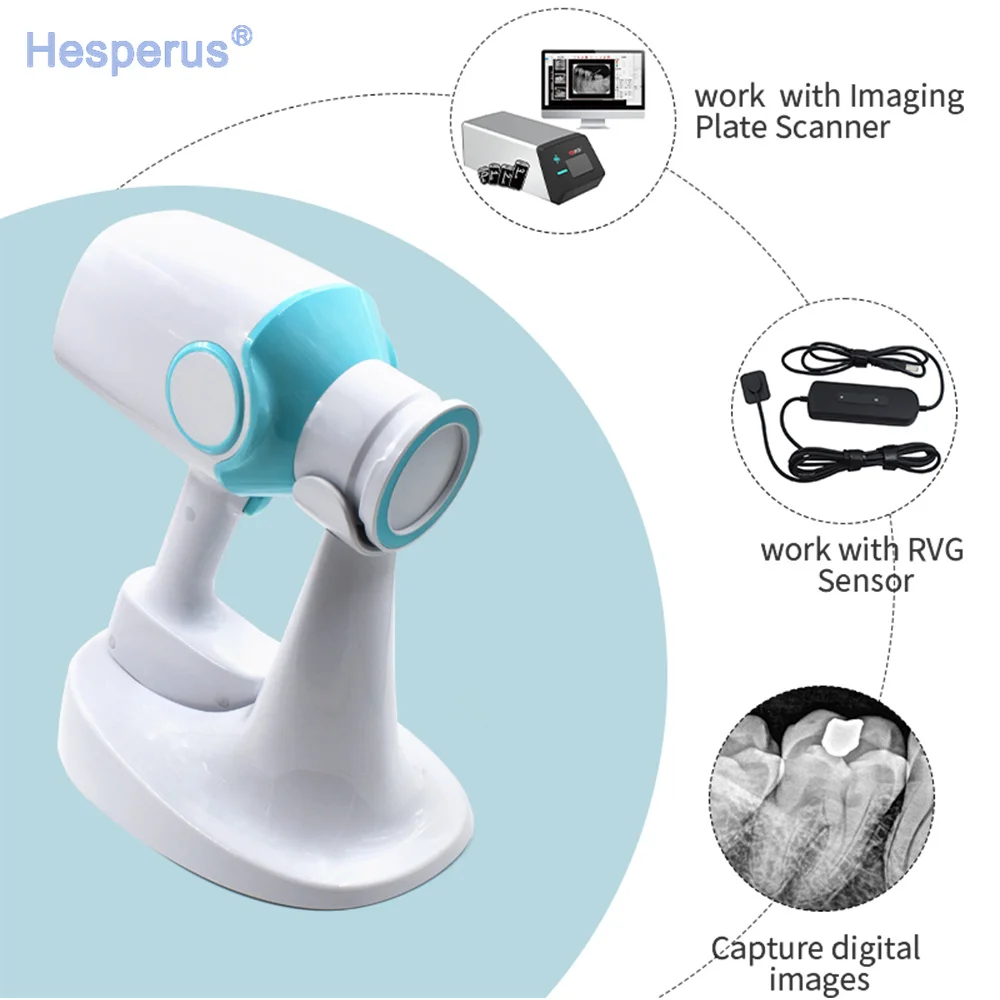 Den  tal X-Ray Machine g u n Type Xray 70KV Adults/Children High Frequency Portable X Ray Can Work With Sensor/PSP/Film