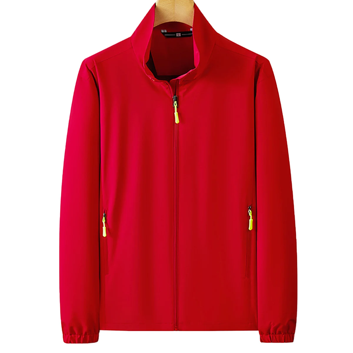 Men's Standing Collar Windbreaker Jacket Casual Zipper Jacket Blue Autumn Winter Youth Couple Outfit Team Outfit