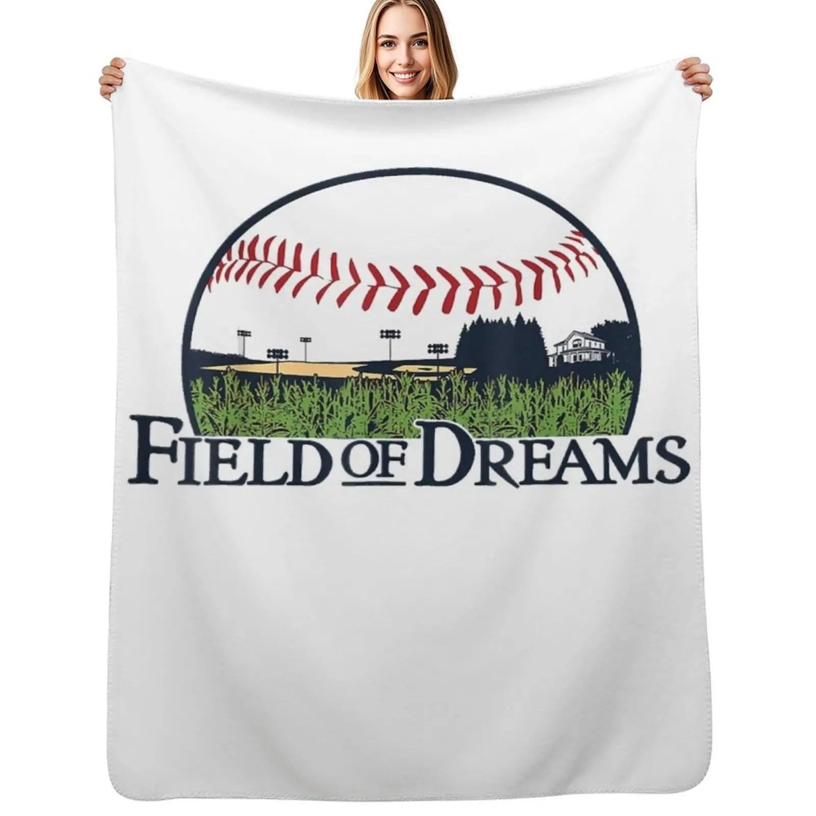 Gifts Men Field Of Baseball Dreams Softball Baseball Lover Field Of Dreams Graphic For Fan Throw Blanket Soft Blankets