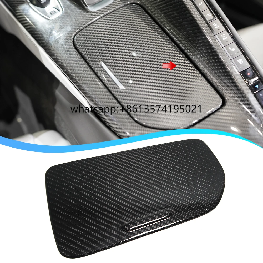 

Real Carbon Fiber Water Cup Holder Panel Trim for C8 Corvette Stingray Convertible Coupe 70th Anniversary Z51 Z06