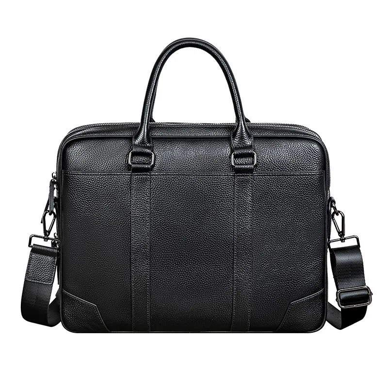 wmnuo 2024 Executive Briefcase Men's Genuine Leather Retro Business Bag Male A4 Laptop Bag Man Men's Handbag Travel Crossbody