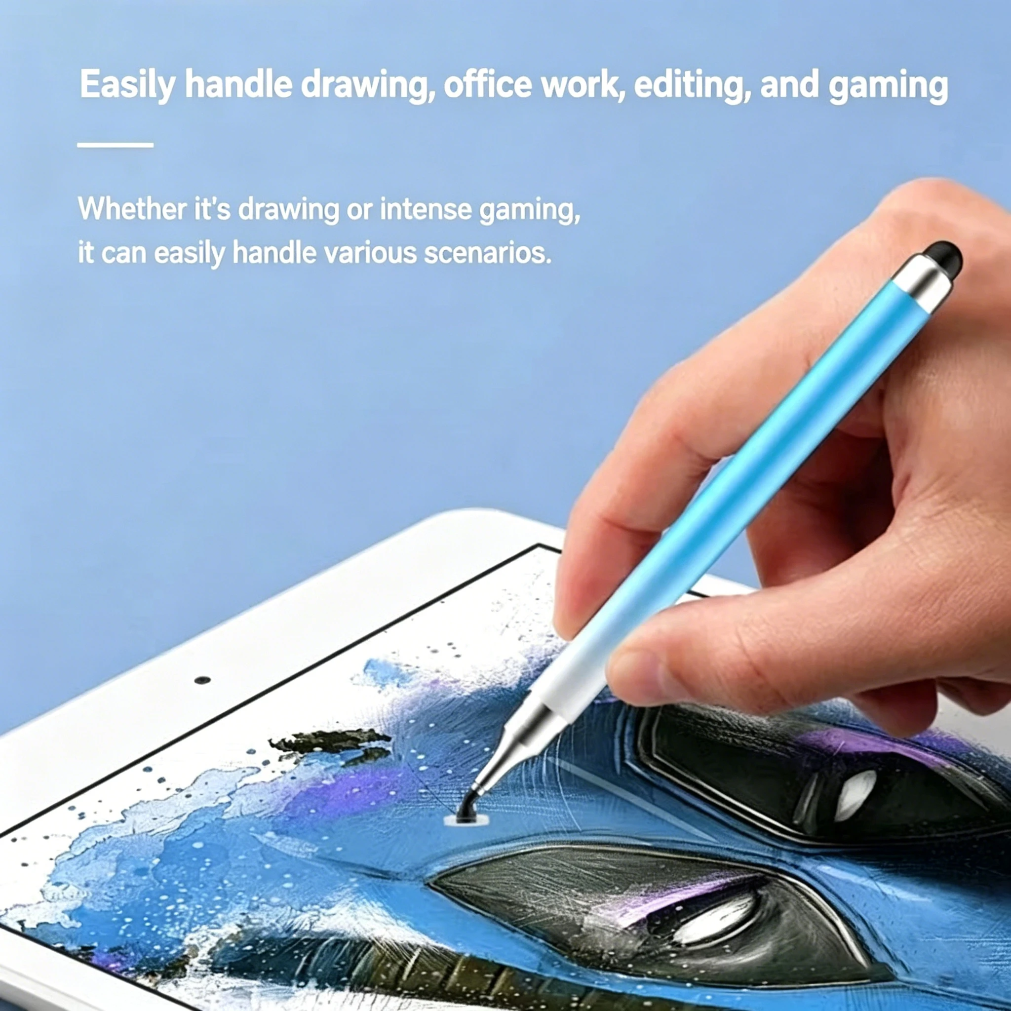 

High-Precision Stylus Pen, High-Precision Silicone Tip, Two-In-One Stylus Pen for Mobile Phones and Tablets, Suitable for Drawing and Writing on Mobile Phones and Tablets, Capacitive Pen for Tablets