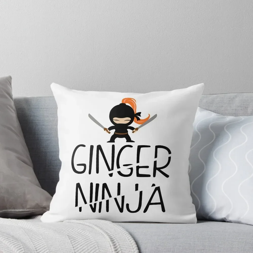 

Ginger Ninja Throw Pillow Cushions For Sofa pillow cover christmas Decorative Cushion pillow