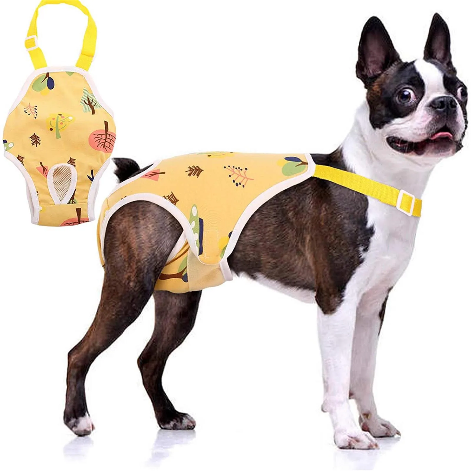 Dog Diaper Sanitary Panties With Suspenders Pet Physiological Pants Adjustable Comfortable Underwear For Female Dogs