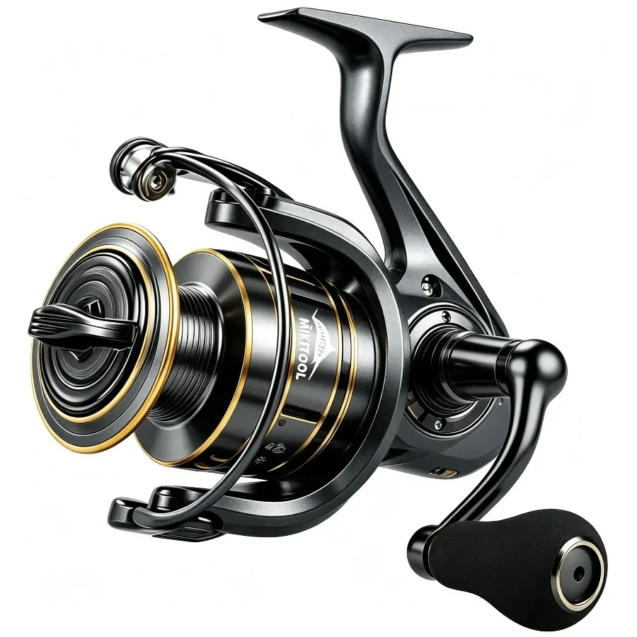 Spinning Reel, 9+1 BB Incredibly Smooth Fishing Reels, Carbon Fiber Ultralight Spinning Reels Stainless Steel Main Shaft Saltwat view 4