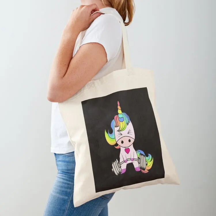 

Unicorn Weightlifting Tote Bag reusable shopping bags Customizable tote bag the tote bag Portable shopping
