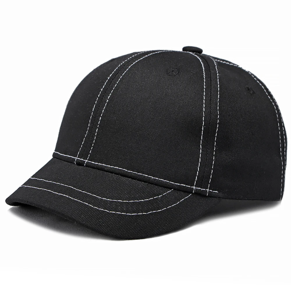 HT4173 Spring Summer Short Brim Baseball Cap Men Women Denim Hip-Hop Hat Male Female Snapback Cap Unisex 6 Panels Baseball Hats