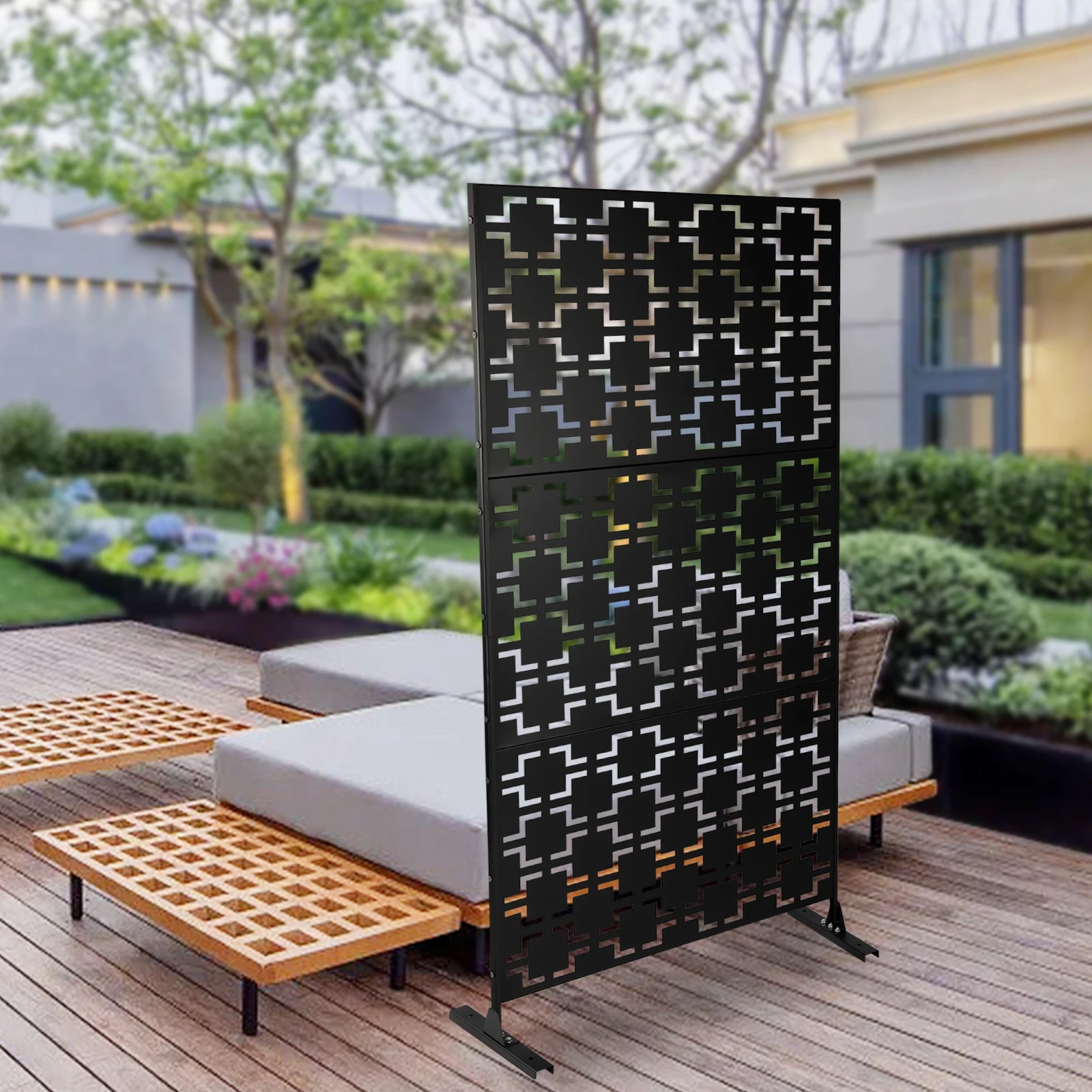 Patio Privacy Screen for Backyard, Privacy Protection, Outdoor Fencing, Easy Install, Waterproof, Rust-resistant, Ideal for