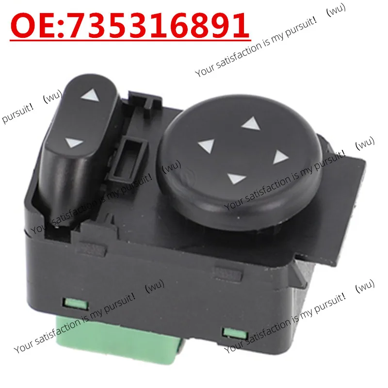 

OE: 735316891 Подходит для Fiat Auto Запчасти Переключатель регулировки зеркала заднего вида Переключатель зеркала заднего вида