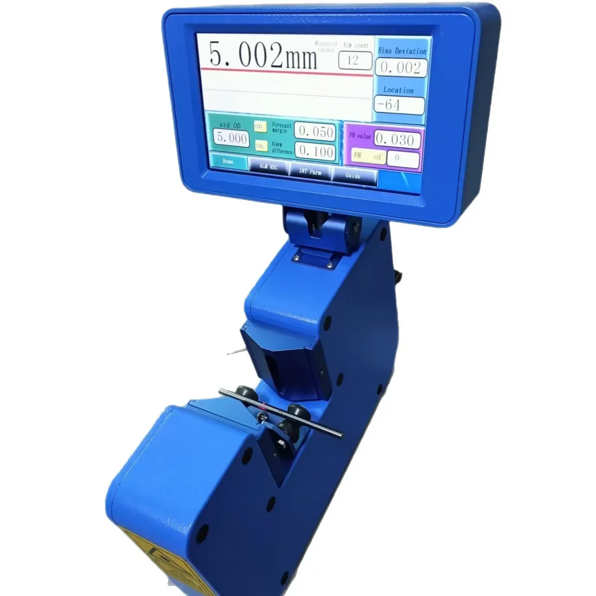 Laser scanning caliper host cable wire hose testing instrument non-contact outer diameter measurement